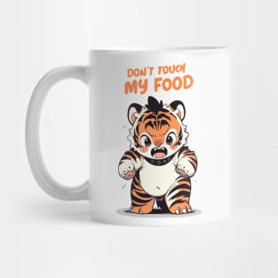 Don't Touch My Food! Tiger Cub. Pet Blanket Mug